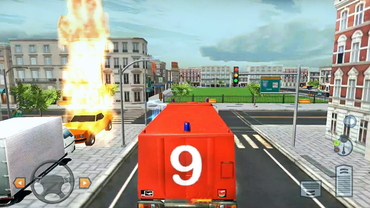 City Firefighter Driving Simulator 2019 - Fire Engine Simulation ...