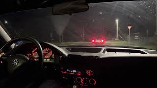 Driving around the city! bmw e34 cut-out system!