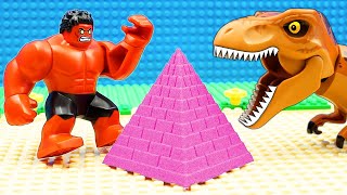 Hulk vs Dinosaur Kinetic Sand Game Fail