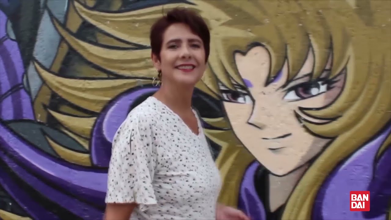 ♐ Caballeros del Zodiaco ♊ 💙 Adriana de Castro en el mural de los Caballeros del Zodiaco💙