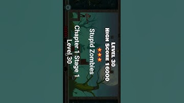 Stupid Zombies | Chapter 1 Stage 1 Level 30 | #gaming #youtube