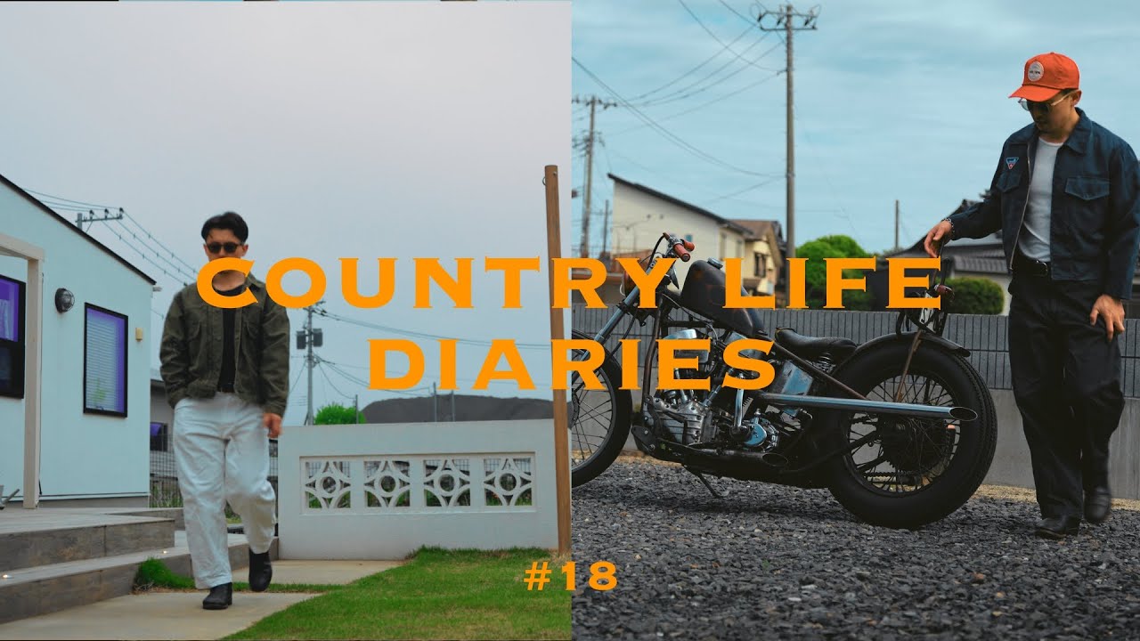 2日間vlog |  田舎町で運動を楽しみながら過ごす日常 | ハーレー、絶景カフェ、トレーニング | harleydavidson | panhead