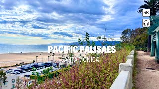 Driving from Pacific Palisades to Santa Monica Beach | Pacific Coast Highway (PCH)4K