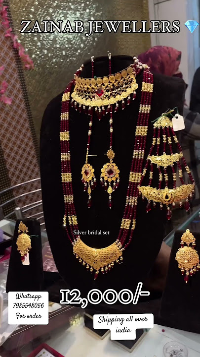 Silver rani har bridal set 12,000/- #song #music #silver #goldjewellers #choker
