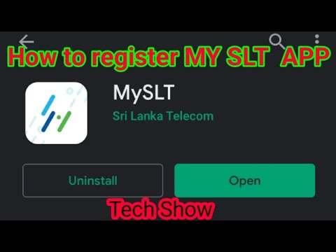 How to register MY SLT APP (සිංහල)