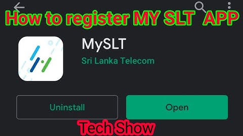 How to register MY SLT APP (සිංහල)