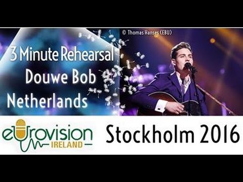 Eurovision 2016: Second rehearsal of Douwe Bob from the Netherlands with 'Slow down'