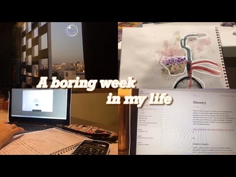 A boring week in my life: staying at home, studying, painting, relaxing, food and more.