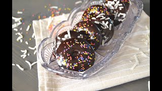 EASY VEGAN BAKED CHOCOLATE DONUTS | Recipe for easy vegan chocolate donuts