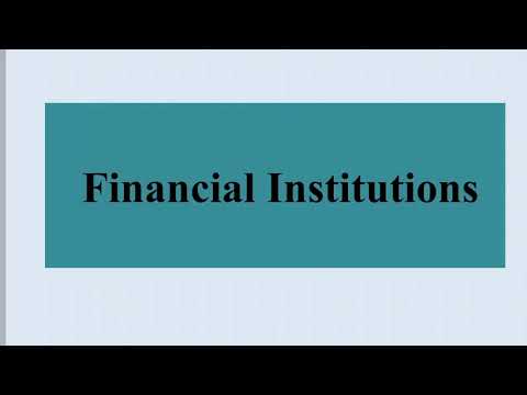 Financial Institutions of India