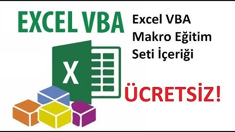 Excel VBA Makro Eğitim Seti İçeriği
