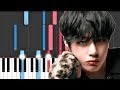 Bts v  winter bear piano tutorial