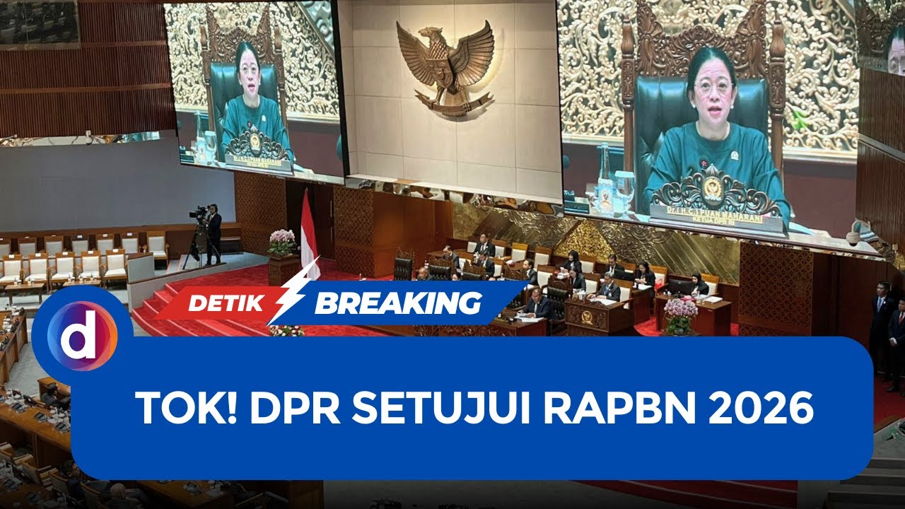 Paripurna DPR Sahkan RAPBN 2026, Belanja Negara Rp 3.842,7 T