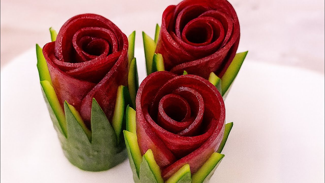 🌹 Nadie cree que esta ROSA es de REMOLACHA | Paso a paso