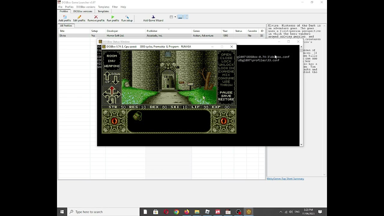 Elvira: Mistress of the Dark [MS DOS] Intro Music on Creative Music System/Game Blaster