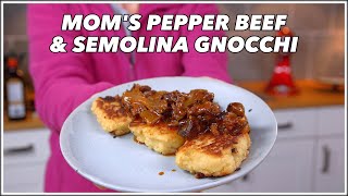 My Mom's Pepper Beef With Roman Gnocchi Recipe - Glen And Friends Cooking