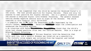 Okeechobee babysitter accused of poisoning infant with antifreeze