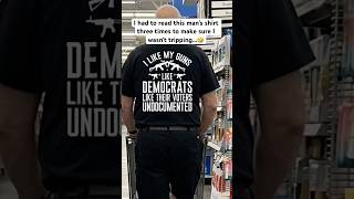 He really wore this to Walmart... 💀#shorts #funny #viral #politics #fyp #trending #youtubeshorts