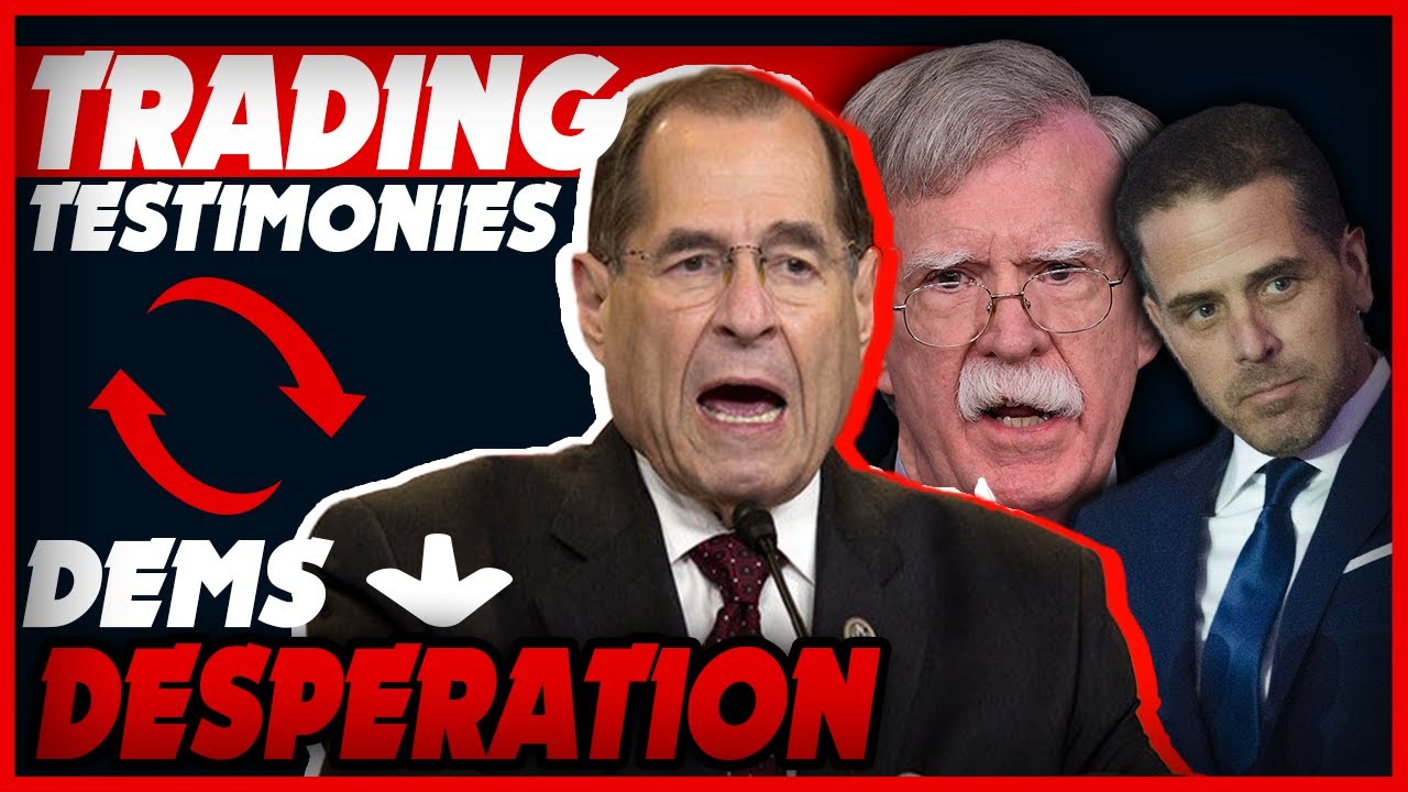 DESPERATION! Democrats are looking to trade Bolton'sTestimony for Hunter Biden Testimony. DESPERATION! Democrats are looking to trade Bolton'sTestimony for Hunter Biden Testimony.