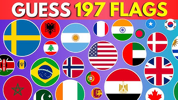 Guess All the 197 Flags of the World! | Guess the Flag Quiz Challenge