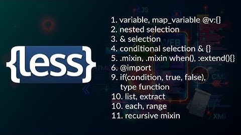 LESS CSS Pre-Processor Tutorial