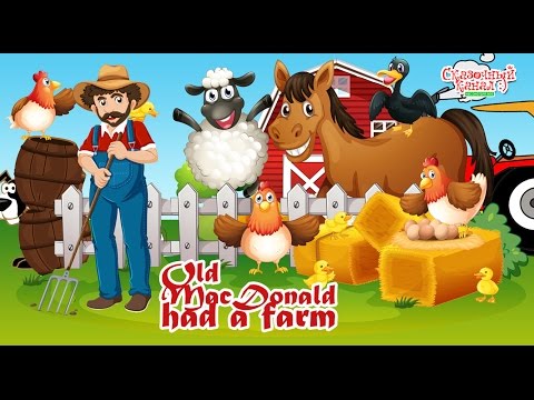 Детские Песни На Английском. Old Macdonald Had A Farm. Educational Video.