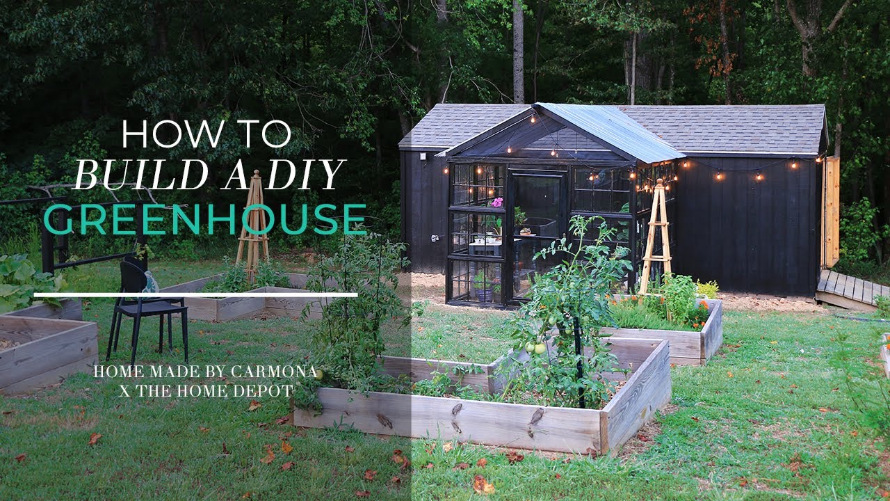 DIY Greenhouse + Raised Bed Garden, image size:1280x720