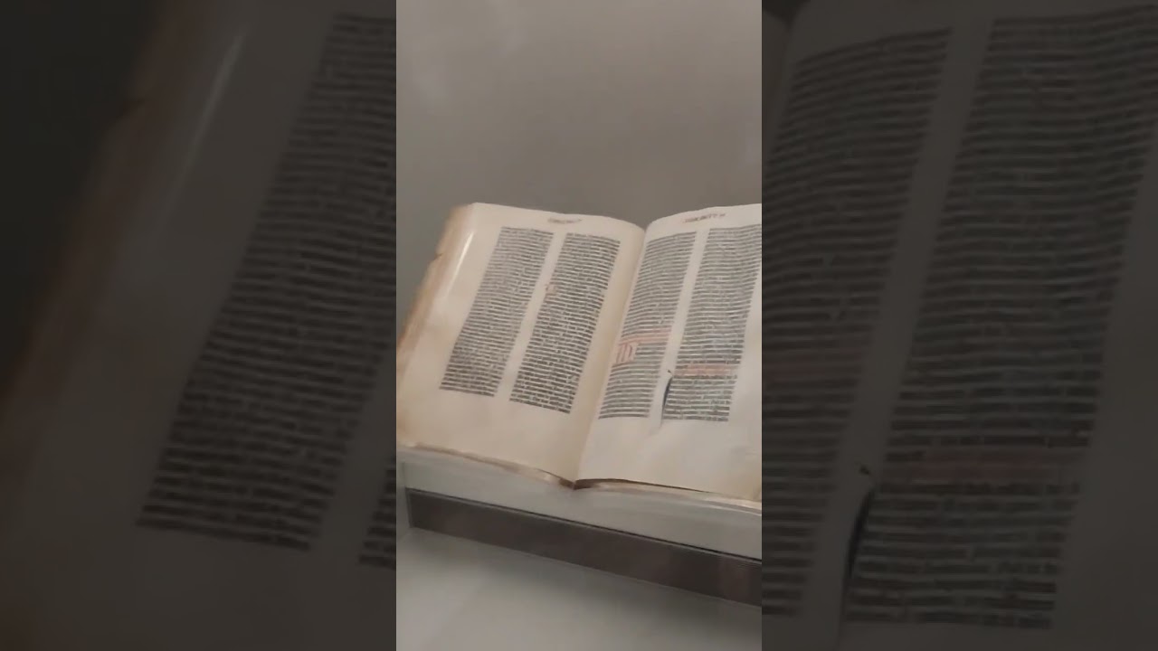 The very first printed Bible 