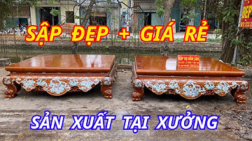 Sập Gỗ Gụ Lào Giá Rẻ Tận Gốc | Sập Trơn Khảm Ốc Sigapore Gỗ Gụ Lào ( Sập Gụ Đẹp Hân Lan )