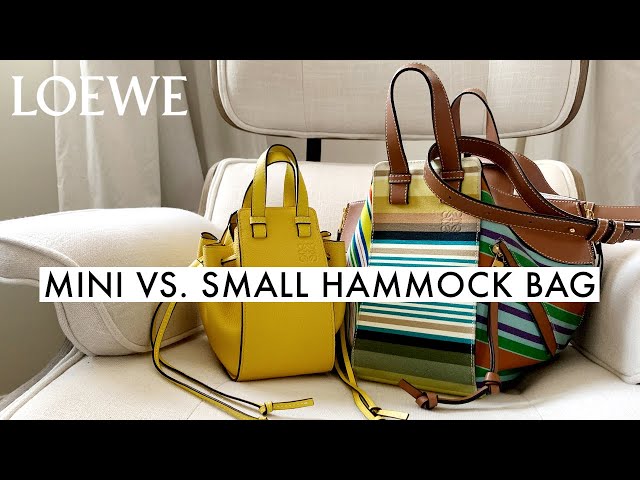 REVIEWING MY LOEWE MINI VS. SMALL HAMMOCK BAGS. Which One Is My Fave &  Ideas On How To Style Them! 