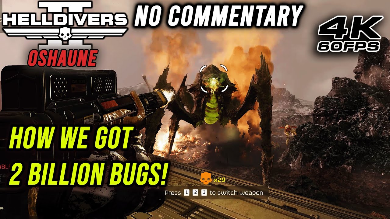Helldivers 2 : No Commentary Gameplay 4K MAX Settings on RTX 4080 P56 ...