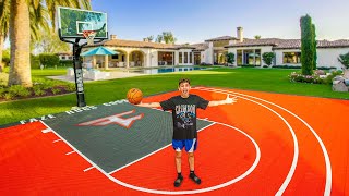 I Built an  Basketball Court in my Backyard!