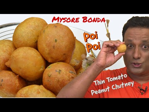 Mysore Bonda Recipe - Make  Instant Mysore Bajji Recipe at Home -Street Food Style - Breakfast ideas