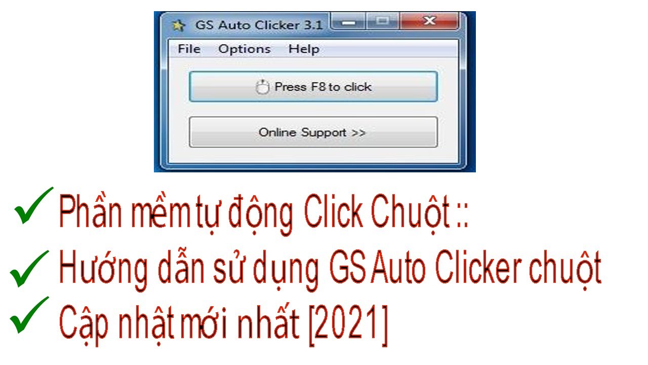 Phần mềm tự động Click Chuột :: Hướng dẫn sử dụng GS Auto Clicker chuột ...
