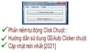 Phần mềm tự động Click Chuột :: Hướng dẫn sử dụng GS Auto Clicker chuột screenshot 3