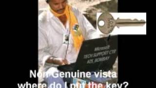 Prank Calling Microsoft Tech Support - Non Genuine Vista