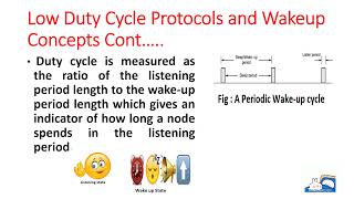 Low Duty Cycle Protocols and Wakeup Concepts in WSN