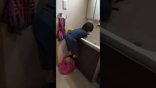 三男(3歳)の手洗い事情