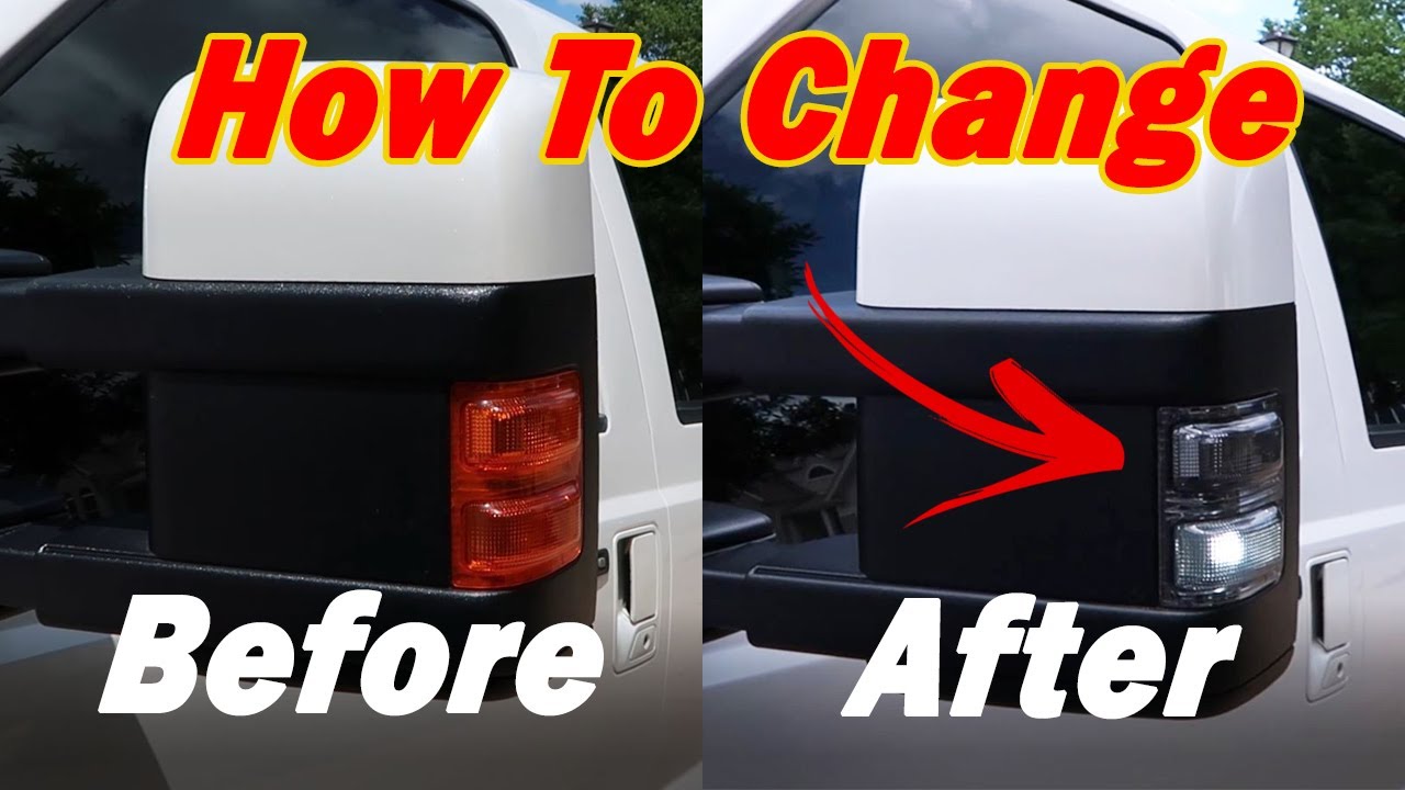 How to Install Mirror Lights on 0816 F250 / 350 YouTube