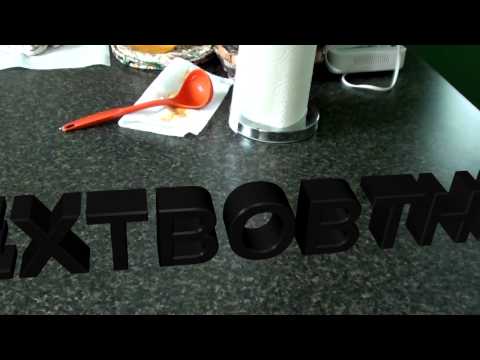 3D Text and Motion Tracking (first attempt)