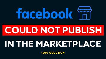fix facebook marketplace failed to publish | could not publish | tech dreamer
