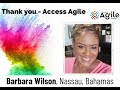 Barbara Wilson Congratulates Andrea Pratt-Smith & Victoria Smith (Access Agile Festival)