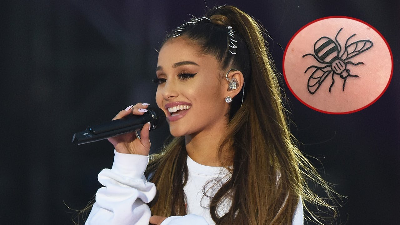 Ariana Grande Gets Bee Tattoo to Remember Manchester Victims