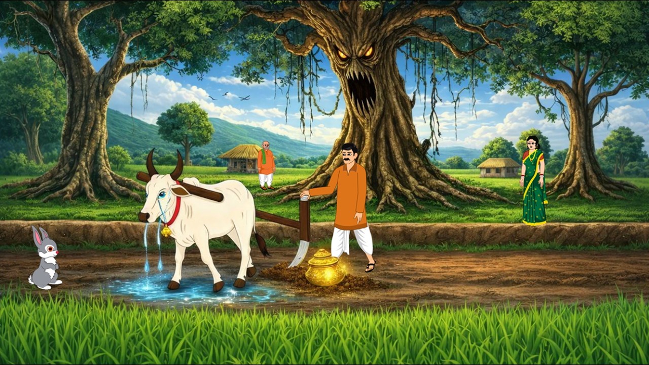 जादुई मोती बैल का रहस्यमयी चमत्कार | kahani | jadui kahani | moral stories | cartoon story | cartoon