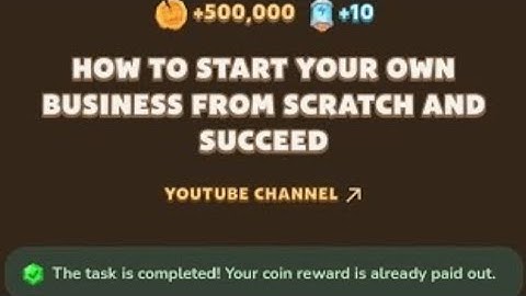 Memefi YouTube Video Answer Today 27 August How To Start Your Own Business From Scratch And Succeed