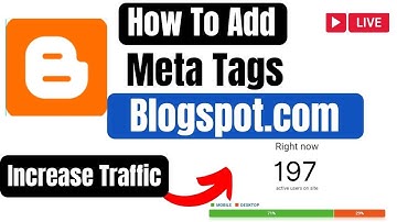 How to Add Meta Tag to blogspot.com Website | Add title, meta description & keywords in blogger