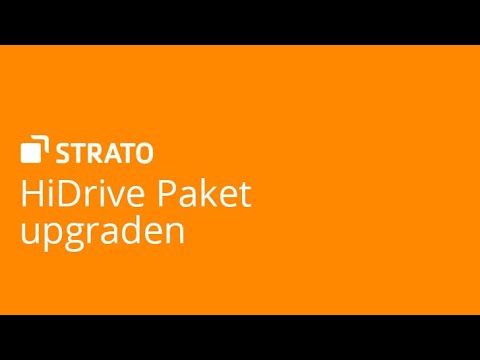 HiDrive Paket upgraden | STRATO Tutorial