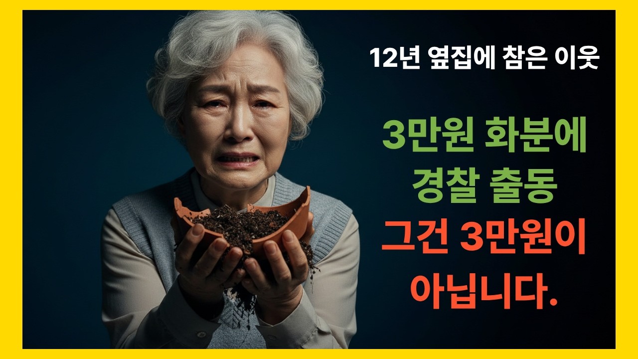 남편이 마지막으로 심어 준 꽃, 내년에 꽃 피면 같이 보자.