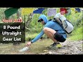 8 Pound Ultralight Gear List - Nepal 3 Pass Loop Trek