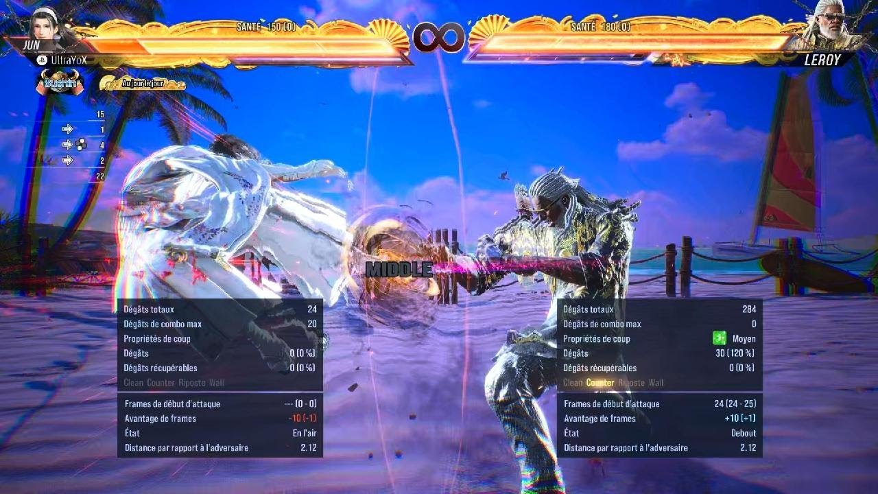 TEKKEN8_ Leroy punition +1f rappel auto block et step droit - YouTube